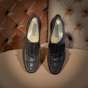 Bruno Magli Men’s Brown Alligator Dress & Casual Shoes Sz 12 M Great For Any Day